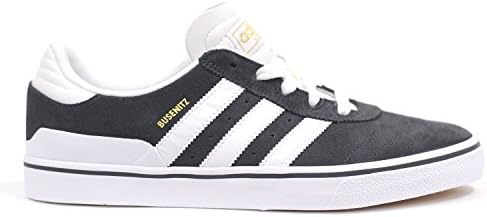 Adidas Busenitz Vulc (Carbon/Carbon/White) Men's Skate Shoes-12