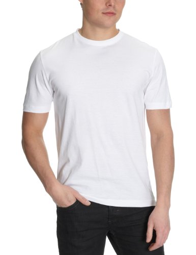 TOM TAILOR 10155040910 Herren T- Shirt Doppelpack, Gr. S, Wei&szlig; (white 2000) Preisvergleich