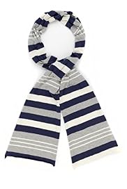 Per Una Cotton Rich Causal Striped Scarf