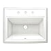American Standard 0700.008.020 Town Square Self-Rimming Bathroom Sink with Faucet Spacing in White