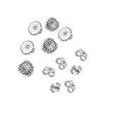 6-Pair Set of Sterling Silver Earring Backs (Earnuts)