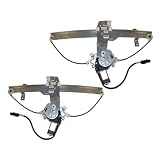 2001-2004 Jeep Grand Cherokee Front Power Window Regulators with Motors Pair Set Left... by Aftermarket