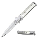Stiletto Folding Knife w/ Pearl Handle