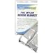 Mylar Foil Rescue Blanket, 62" x 82", 1 Pack of 10