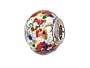 Zable(tm) Sterling Silver Slver with Multicolor Dot Murano Glass Bead / Charm
