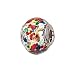 Zable(tm) Sterling Silver Slver with Multicolor Dot Murano Glass Bead / Charm