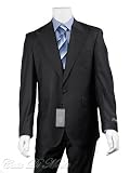 $650 NEW CHIANTI Solid Gray Men's Wool Suit - Get A FREE Designer Silk Tie ~ 2 Button Limited Edition