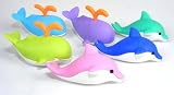 6 New Colors Whale and Dolphin Japanese Erasers IWAKO