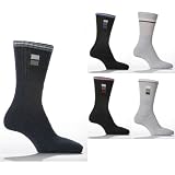 Chaussettes de sport pour hommes, avec motifs (lot de 5 paires) (EUR 39-45) (Noir)