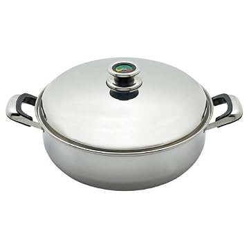 Maxam Thermo Control 12-Element Deep Skillet With High Dome Cover From Chefs Secret Maxam Thermo Control 12-Element Deep Skillet With High Dome Cover From Chefs Secret