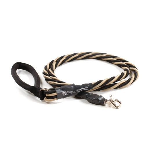 Dog Leash Gold/Black Bungee Pupee up to 165 pounds 6ft