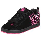  : DC Women's Court Graffik SE Sneaker,Black/Crazy Pink/Black,5 M