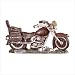 ANTIQUE MOTORCYCLE PAPERWEIGHT DESK HOG CYCLE FIGURINE