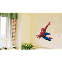 Large Spider man wall decal for baby bedroom Nursery Wall Sticker Decor Boys Bedroom Decor Removable Mural