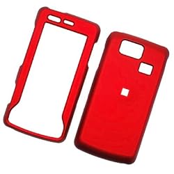 LG Versa VX9600 Verizon Rubberized Snap-on Protector Hard Case Cover Red