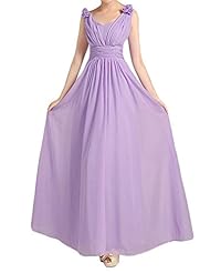 Lace-Up Chiffon Evening Dress/Bridesmaid Dress/Prom Dress/Party Dress 