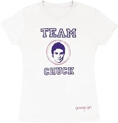 Gossip Girl Team Chuck White Juniors Tee T-shirt