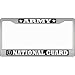 U.S. Army National Guard Chrome License Plate Frame