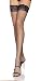 Lycra Industrial Net Thigh Highs With Stay Up Silicone Lace Top