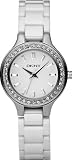 DKNY White Dial White Ceramic Ladies Watch NY4982