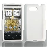 HTC Aria Cell Phone Rubber Feel White Protective Case Faceplate Cover