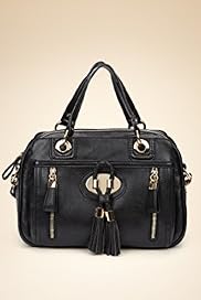 Front Zip Tassel Bowler Bag