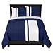 Blue Striped Comforter Set