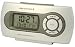 Precision MSF Radio Controlled Silver/Graphite case alarm clock with calendar