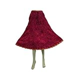 Bollywood Skirt Fuchsia Pink Jaipur Printed Boho Skirt for Women 30 Inch