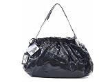 Baby Phat - Baby Phat Black Patent Gathers Large Hobo Handbag