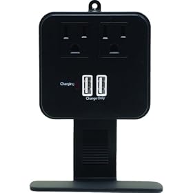 Ge 14912 2-Outlet In-Wall Surge Protector with Shelf