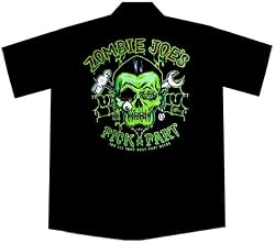 Zombie Joe's Hot Rod Car Work Shirt, Lucky 13