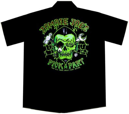 Zombie Joe's Hot Rod Car Work Shirt, Lucky 13
