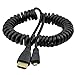 UCEC Micro HDMI to HDMI Coiled Cable (1-6ft), Male to Male, High Speed, Supports 3D, 4K UHD, 1080p and Audio Return, Suitable for Projector, Laptop, Monitor, PC, Television, Tablet