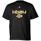 adidas Los Angeles Lakers #24 Kobe Bryant Black T-shirt