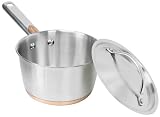 Copper Advantage Copper Base 1.5 quart Covered Saucepan