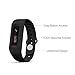 WoCase Wristband for Xiaomi MiBand Activity and Sleep Tracker Band Bracelet (Dark Grey, One Size, Fits Most Wrist)