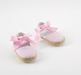 Mud Pie Baby Lil' Chick Seersucker Espadrille Shoes, Pink, 0 - 6 Months