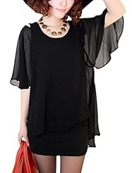 Round Neck Cutout Mermaid Chiffon/Polyester Short Mini Dress 