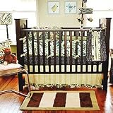 Lime Paisley Splash 3pc Crib Set by My Baby Sam Lime Paisley Splash 3pc Crib Set by My Baby Sam