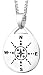 Sterling Silver "Those Who Wander Are Not Necessarily Lost" Reversible Pendant, 18"
