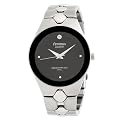 Mens Armitron Diamond Dial Dress Watch - Silver (4")