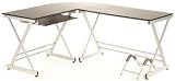 Schreibtisch EASY GO Graphit / Silber