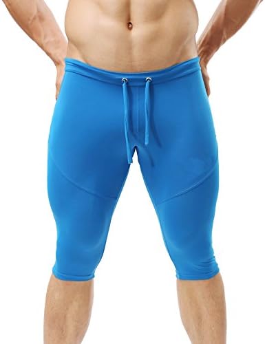 Men's Sports Outwear Shorts Boy's Leotard Tights Jogging Pants - B Blue