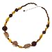 Jewelry : Tracy's Choice Wood and Glass Beaded Collar Necklace with Crochet Bead Accents