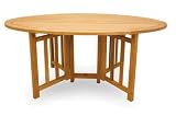 Outdoor Teak Dining Flip Table - 6'