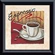Art Poster Metal Framed Print - Espresso - Artist: Richard Henson- Poster Size: 6 X 6
