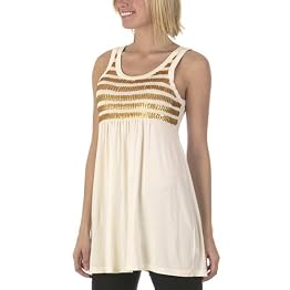 Juniors' Xhilaration� Sequins Tank - Cream/ Gold