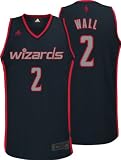 Adidas Washington Wizards John Wall Graystone Fashion Swingman Jersey Large