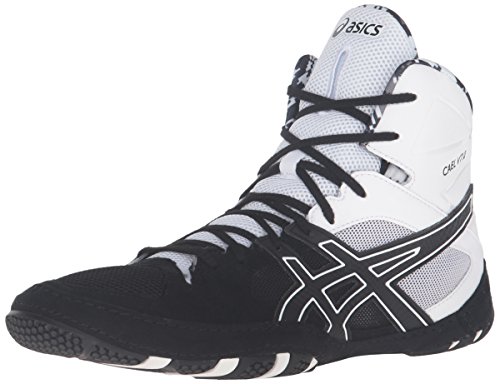 ASICS Men's Cael V7.0 Wrestling Shoe, Black/Onyx/White, 12 M US